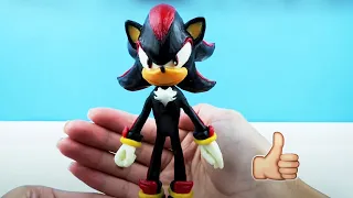 SHADOW from the Sonic Boom made from polymer clay, sculpture timelapse. Plastilina Tutorial #shorts