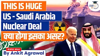 US and Saudi Arabia Nearing Agreement on Nuclear Deal | Know All About it | UPSC