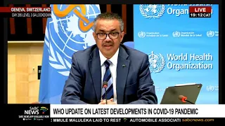 WHO update on latest developments in COVID-19 pandemic: 15 January 2021
