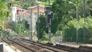 TGV 6174 passes Beaulieu-sur-Mer en route from Monaco to Paris