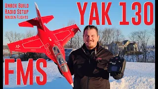 FMS - Yak 130 - 70mm - Unbox, Build, Radio Setup, & Maiden Flights