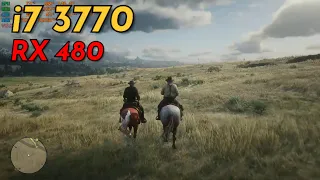 RED DEAD REDEMPTION 2 CORE I7 3770 RX 480 4GB TEST GAMES