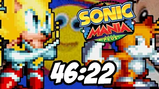 Sonic Mania Plus - Sonic & Tails Good Ending Speedrun in 46:22 RTA