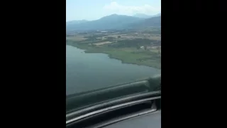 My hand flown approach into Bastia Airport, Corsica