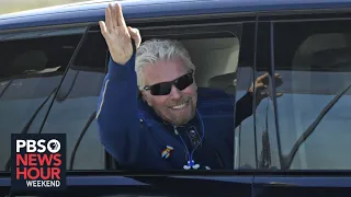 Space race: Richard Branson flies to space on Virgin Galactic