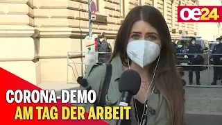 Corona-Demo am Tag der Arbeit