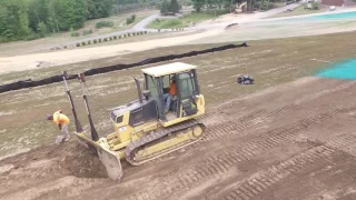 Tompkins Excavating- Laser Guided Dozer Grading