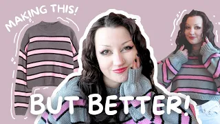 I Recreated My Favorite Sweater And Here's How You Can Too | KNITTING VLOG & TUTORIAL | Shaiyeh