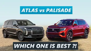 2024 Volkswagen Atlas vs 2023 Hyundai Palisade – Best 3 Row Family SUVs !