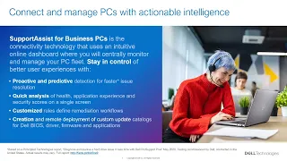 Dell SupportAssist Deep Dive Webinar
