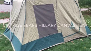 Vintage Sears Hillary Canvas Tent