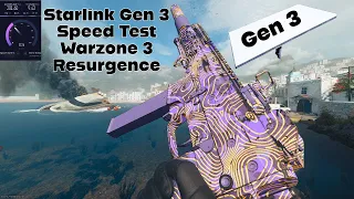 Starlink Gen 3 Speed Test, Latency Highlight, Warzone 3 Resurgence Win