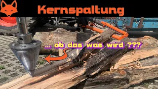 Spaltversuch mit Rotator-Kegelspalter