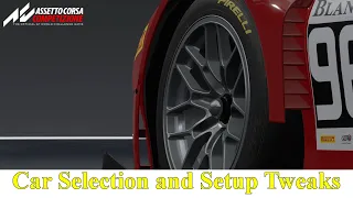 Assetto Corsa Competizione Getting Started Guide - Finding Your Perfect Car and Basic Setup Tweaks