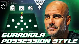 Pep Guardiola 4-2-3-1  | 60%+ Poss and 91% Win Rate | EA FC 24 CUSTOM TACTICS