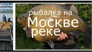 Рыбалка на Москве реке, лещ на фидер,ловля леща на макароны