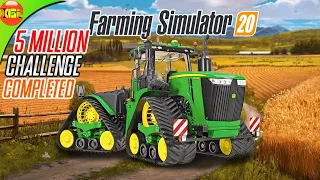 Challenge Compeleted! 5 Million Dollar in Farming Simulator 20 - Timelapse Gameplay