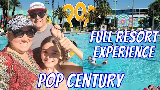 Staying Over at Pop Century Resort At Disney World, Full Resort Experience!