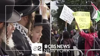 Pro-Palestine and Pro-Israel rallies held in parts of NYC