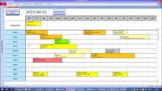 Microsoft Access Interactive Work Load and Capacity Planner