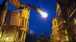 Diagon Alley at Night 2022 - The Wizarding World of Harry Potter | Universal Studios Orlando