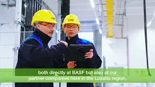Construction of the production plant for battery materials at BASF in Schwarzheide