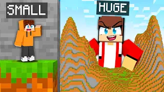 SMALL vs HUGE Hide and Seek in Minecraft