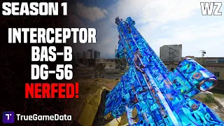 [WARZONE] True Season 1 Weapon Balance Patch Changes! MTZ Interceptor, DG-56, BAS-B, Fennec Nerfed!