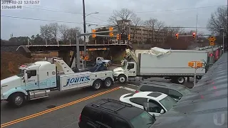 Trucks hit 11foot8 bridge compilation #2