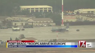 Fort Bragg troops arrive in Europe amid Russia-Ukraine tensions