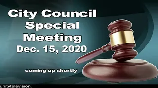 City Council Successor Agency Meeting 12/15/2020