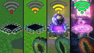 end portal realism with different Wi-Fi in Minecraft