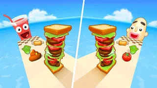 Satisfying Mobile Games ... Sandwich Run, Sandwich Runner, Help Me Tricky Puzzle, Juice Run