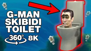 Skibidi Toilet G Man 🚽 360° VR Finding Challenge 🔍  360° VR