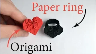 Beautiful Paper RING HEART | Easy Origami Jewelry Tutorial DIY