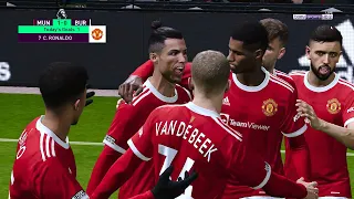 Manchester United vs Burnley /  Highlights & All Goals 2021 HD / Premier League / Efootball 2022