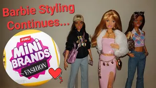 Opening Mini Brands Fashion 3 with 80+ Surprises & Styling Barbies