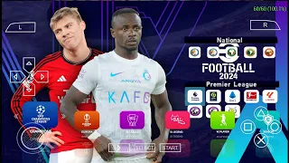 eFootball PES PPSSPP 2024 Camera PS5 Real Faces Full Update Transfers 2024 & Kits 2024 Best Graphics