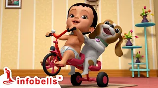 Tring Tring Tring Chittiya Cycle Bandide | Kannada Rhymes for Children | Infobells