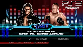 WWE 2K14 PS3 - Edge (WM 22) VS Brock Lesnar - Extreme Rules [2K][mClassic]