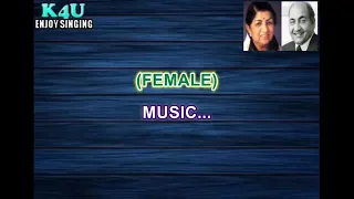 Woh jab yaad aaye bahut yaad karaoke famale voice lata