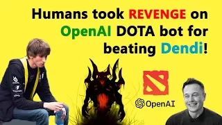 Humans took Revenge on OpenAI DOTA bot for beating Dendi! (Whole Scene in 1 Video :)