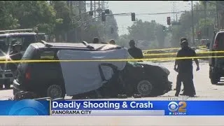 Panorama City Families Frightened By Shooting, Crash That Killed Driver