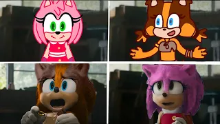 Sonic The Hedgehog Movie STICKS SONIC BOOM Vs AMY SONIC BOOM Uh Meow All Designs Compilation