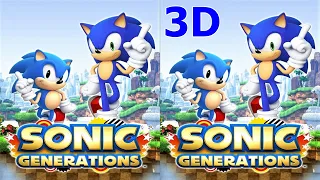 Sonic Generations  3D video 1 SBS VR box google cardboard