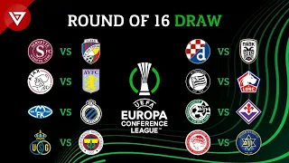 🔴 Round of 16 UEFA Europa Conference League 2023/24 Draw Results