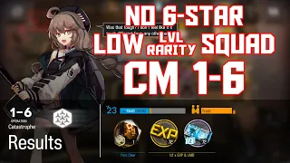 【明日方舟/Arknights】[1-6 Challenge Mode] - Low Lvl-Rarity Squad - Arknights Strategy