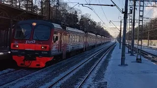 "Старый экспресс!" Электропоезд ЭД4М-0368 "РЭКС" экспресс сообщением Москва Ярославская-Александров