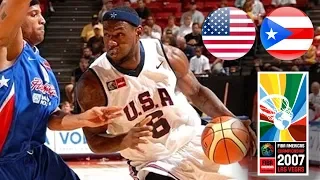 USA 🇺🇸 v Puerto Rico 🇵🇷 - Classic Full Games | FIBA Americas Championship 2007