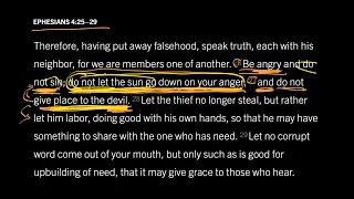 How Does Anger Give Place to the Devil? Ephesians 4:25–29, Part 5